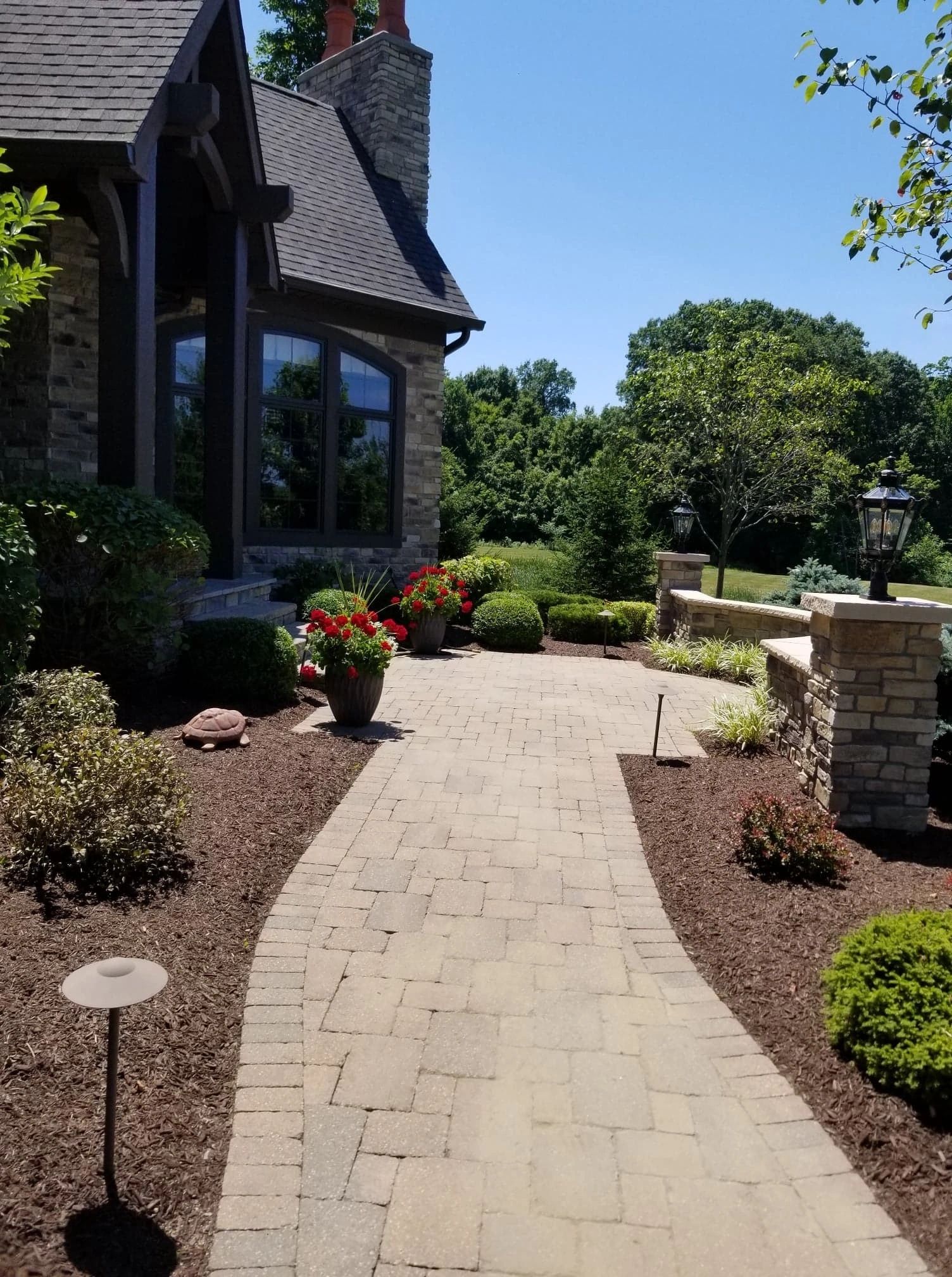 Professional landscaping work